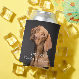 Can Cooler Personalized, Customize Can Cooler With a Drawing of Your Dog.  Custom Drawing Plus One Can Cooler. 