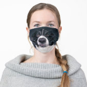 Custom Dog Photo Adult Cloth Face Mask (Worn)