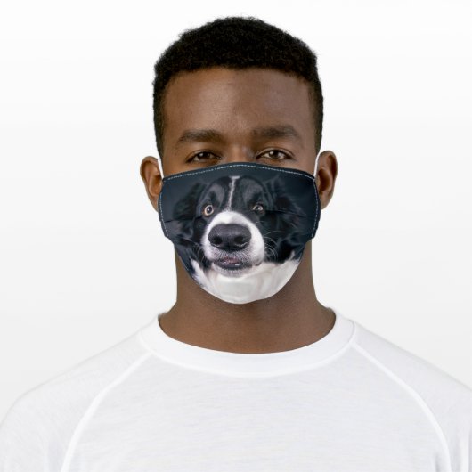 Custom Dog Photo Adult Cloth Face Mask (Worn)