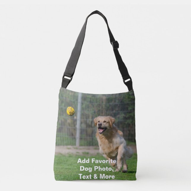 Custom Dog Photo Bag – Personalized Crossbody Pet  (Front)