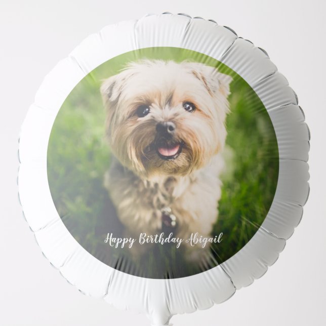 Custom Dog Photo Balloon (Front)
