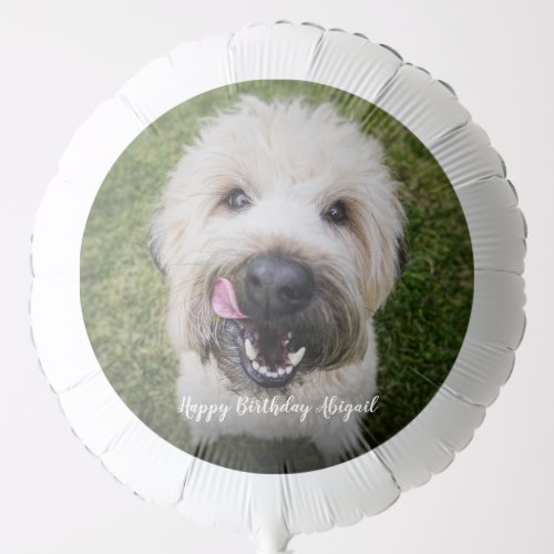 Custom Dog Photo Balloon