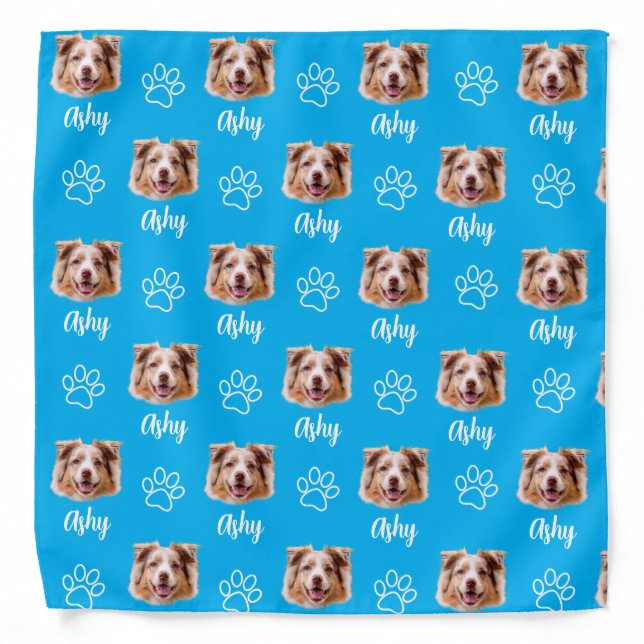 Custom Dog Photo Bandana (Front)