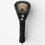 Custom Dog Photo Best Dad By Par Black White Golf Head Cover Custom Dog Photo Best Dad By Par Black White Golf Head Cover
