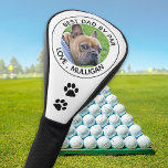 Custom Dog Photo Best Dad By Par Black White Golf Head Cover<br><div class="desc">Best Dad By Par ... Two of your favorite things , golf and your dog ! Now you can take your best friend with you as you play 18 holes . Customize these golf head covers and matching golf accessories with your dogs favorite photo and name . Great gift to...</div>