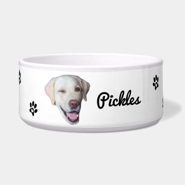 Custom Dog Photo Bowl (Front)