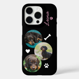 Custom Dog Photo Collage iPhone 16 Pro Case