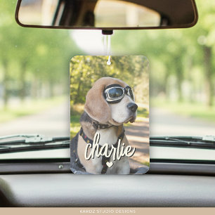 Custom Dog Photo Cool Pet Name Air Freshener