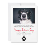Custom Dog Photo Father's Day Card From Rescue Dog Custom Dog Photo Father's Day Card From Rescue Dog