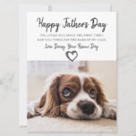Custom Dog Photo Father's Day Card From Rescue Dog