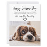 Custom Dog Photo Father's Day Card From Rescue Dog Custom Dog Photo Father's Day Card From Rescue Dog