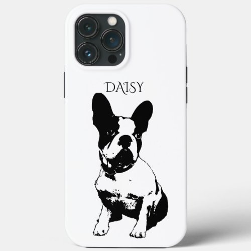 Custom Dog Photo French Bulldog And Name Case_Mate iPhone 13 Pro Max Case