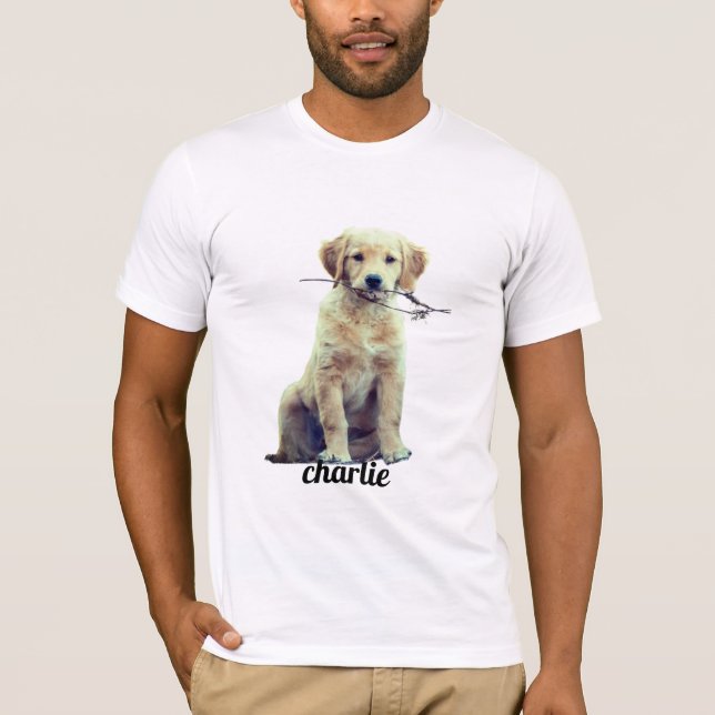Custom Dog Photo Gift - Personalized Pet Lover T-Shirt (Front)