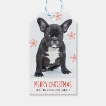 Choose Quantity French Bulldog Gift Tags: Dog Wedding Gift Tags with Frenchies on Kraft or 5 Tags 2