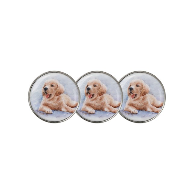 Custom Dog Photo  Golf Ball Marker (3 Up)