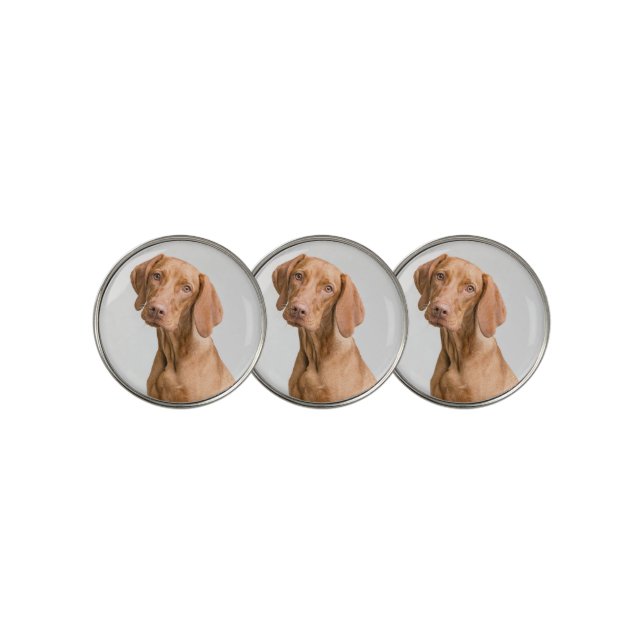 Custom Dog Photo Golf Golf Ball Marker (3 Up)