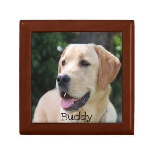 Custom Dog Photo Jewelry Keepsake Box
