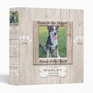Custom Dog Photo Memorial Binder