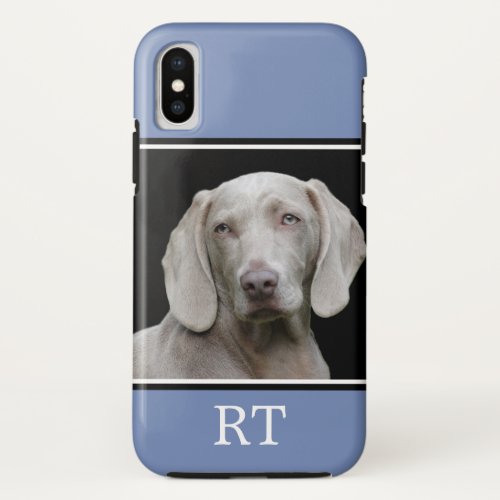 Custom Dog Photo Monogram Case_Mate iPhone Case