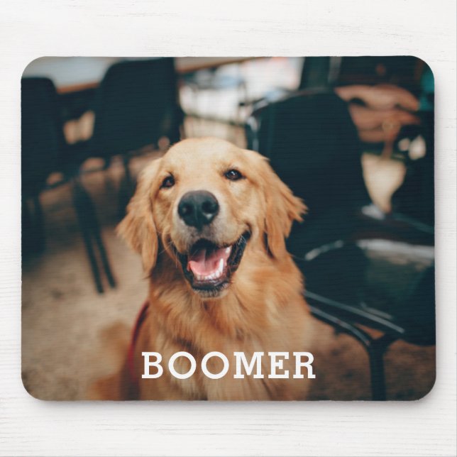 Custom Dog Photo Mouse Pad (Front)