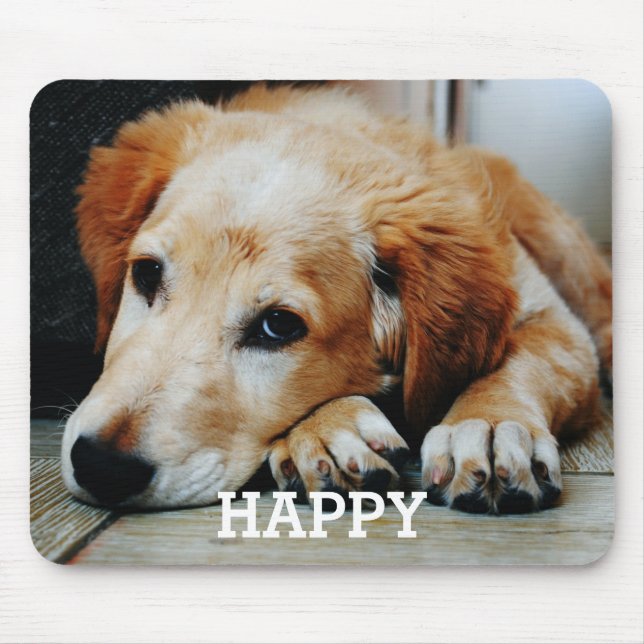 Custom Dog Photo Mouse Pad (Front)