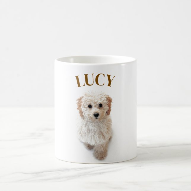 Custom Dog Photo Mug – Personalized with Your Pet (Center)