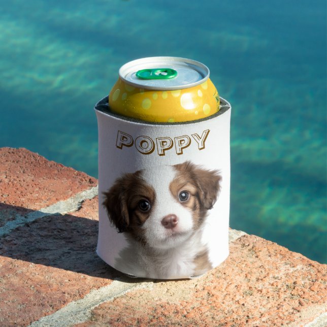 Custom Dog Photo & Name Can Cooler (In Situ Pool)