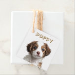 Custom Dog Photo & Name Favor Tags<br><div class="desc">"Add a paw-sonalized touch to your party favors with our Custom Dog Photo & Name Favor Tags! Featuring your dog’s adorable photo and name,  these tags are the perfect finishing detail for dog-themed events,  gifts,  or keepsakes."</div>