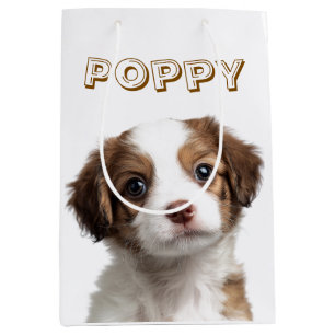 Custom Dog Photo & Name Gift Bag
