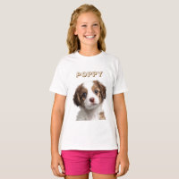 Custom Dog Photo & Name Kids T-Shirt