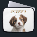 Custom Dog Photo & Name Laptop Sleeve<br><div class="desc">"Carry your laptop in style with a personal touch! This custom dog photo & name laptop sleeve lets you showcase your furry friend’s photo and name on a sleek, protective cover designed to keep your device safe on the go. Made from durable, padded material, this laptop sleeve offers excellent protection...</div>