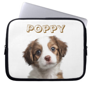 Custom Dog Photo & Name Laptop Sleeve