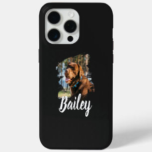 Custom Dog Photo & Name Personalized iPhone 15 Pro Max Case