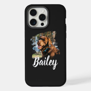 Custom Dog Photo & Name Personalized iPhone 15 Pro Max Case