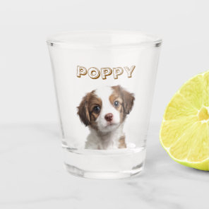 Custom Dog Photo & Name Shot Glass