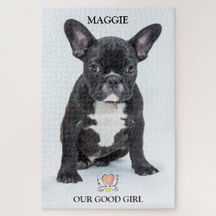 Custom Dog Photo Our Good Girl Jigsaw Puzzle