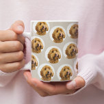 Custom Dog Photo | Personalized Pet Face Coffee Mug<br><div class="desc">Enjoy every sip with your furry best friend! This custom dog photo mug features your pet’s face in an adorable repeating pattern set on a modern light beige background. Perfect for dog moms, dog dads, and pet lovers who want a unique, meaningful keepsake. Just upload your pet’s photo, and this...</div>