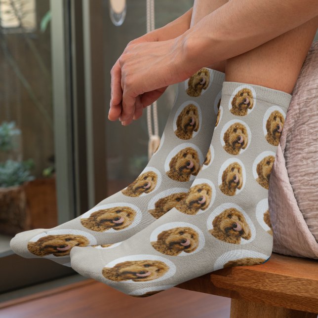 Custom Dog Photo | Personalized Pet Face Socks (Creator Uploaded)