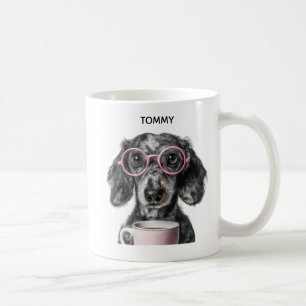 Custom Dog Photo Personalized Pet Name Coffee Mug