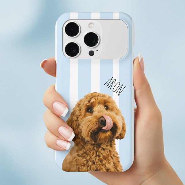 Custom Dog Photo  | Personalized Pet Name iPhone Case (Creator Uploaded)