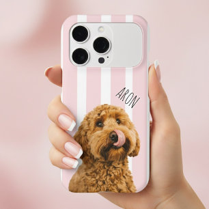Custom Dog Photo    Personalized Pet Name iPhone 17 Pro Case