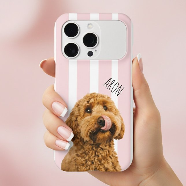 Custom Dog Photo  | Personalized Pet Name iPhone Case (Creator Uploaded)