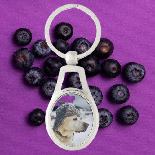 Custom Dog Photo Personalized Pet Photo Keychain 