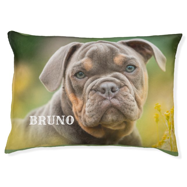 Custom Dog Photo Pet Bed (Front)