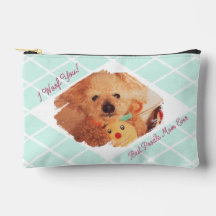 Custom Dog Photo Pouch | Best Poodle Mom Ever Gift