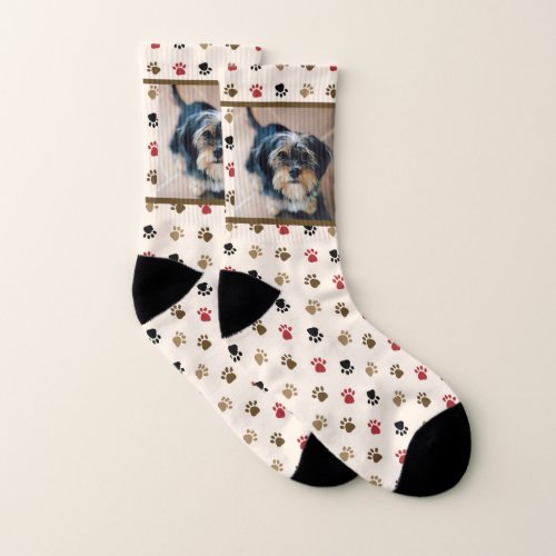 Custom Dog Photo Socks Personalized Pet Keepsake