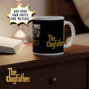 Custom Dog Photo The Dogfather Father's Day gift Giant Coffee Mug
