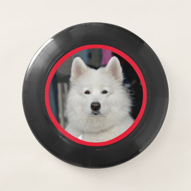 Custom Dog Photo Wham-O Frisbee (Front)