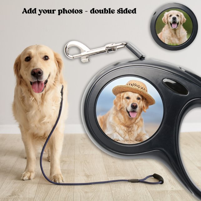 Custom Dog Photos Simple Modern Pet Lovers   Retractable Pet Leash (Creator Uploaded)