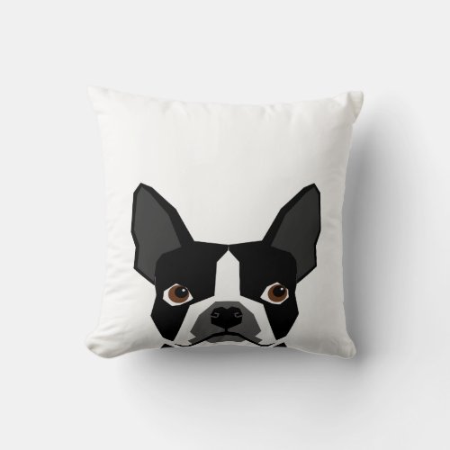 Custom Dog Pillow Boston Terrier Customizable Pet